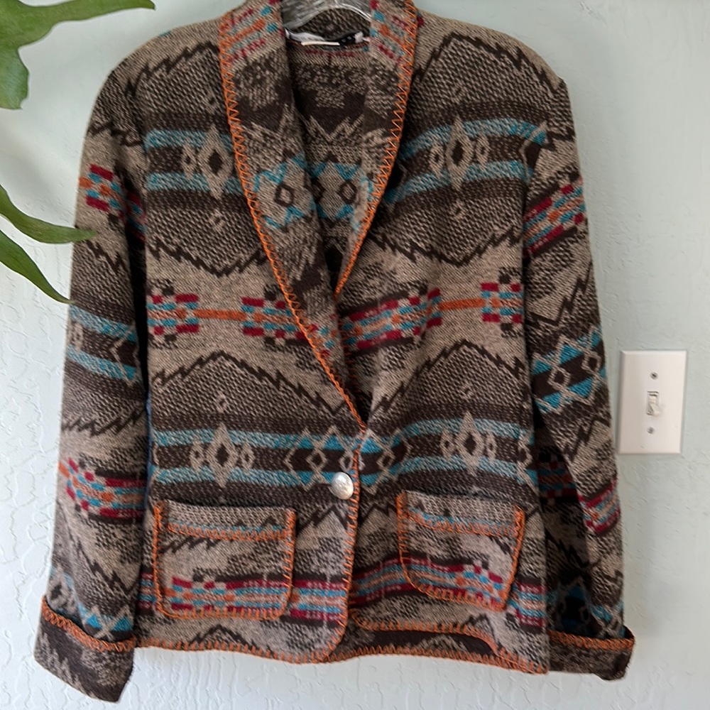 Rhonda Stark made in the USA light wool blazer